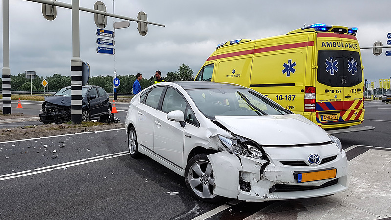 Flinke klapper op Nieuwe Schermerweg