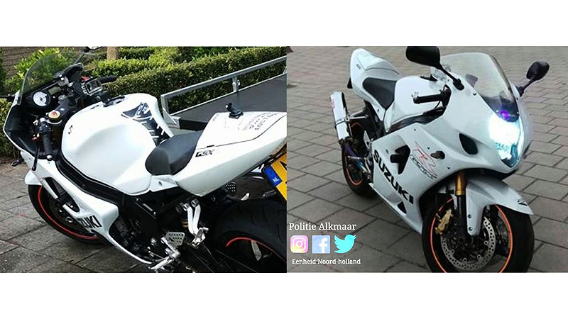 Getuigen gezocht: motorfietsen gestolen in Alkmaar, Akersloot en Castricum