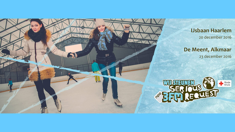 Schaatsen bij De Meent voor 3FM Serious Request
