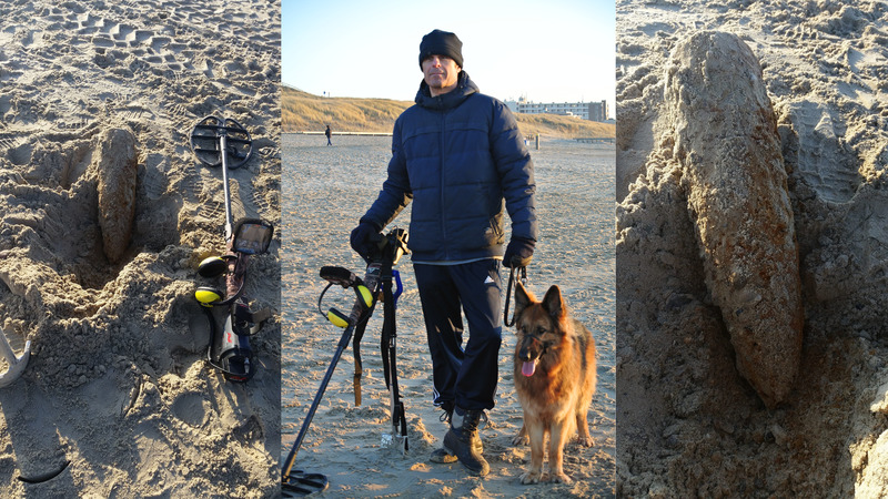Vinder strandbom was voor het eerst na lange tijd weer met detector op pad