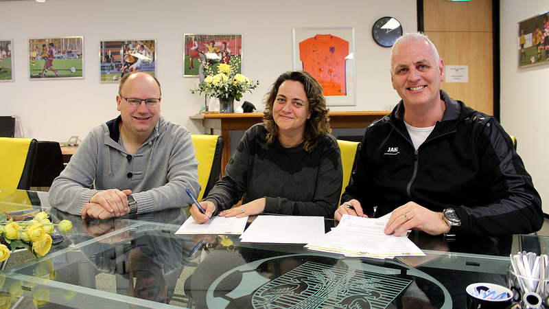 Niña George-Koek nieuwe trainster Reiger Boys Vrouwen Zaal
