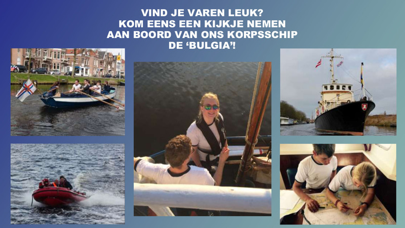 Marinevaartuig van Zeekadetkorps Alkmaar aan Kanaalkade voor open dag