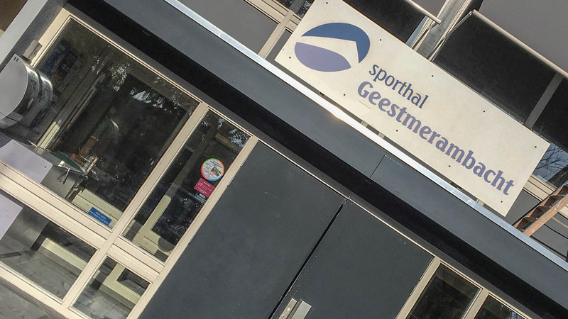 Ninja Warrior sport in sporthal Geestmerambacht