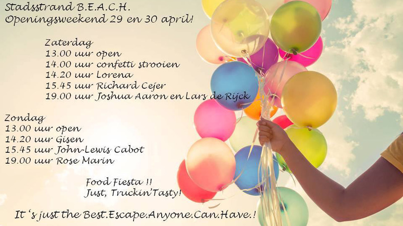 Stadsstrand B.E.A.C.H. op 29 april geopend door wethouder Stam