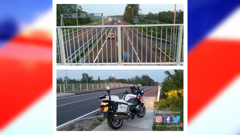 Zelfmoordpoging op brug over A9 gestopt door passant en agenten