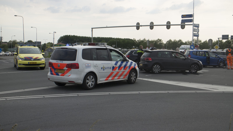 Kop-staart botsing in drukte  ander ongeval 