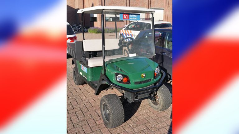 Drietal na diefstal van golfkar snel gepakt dankzij getuige