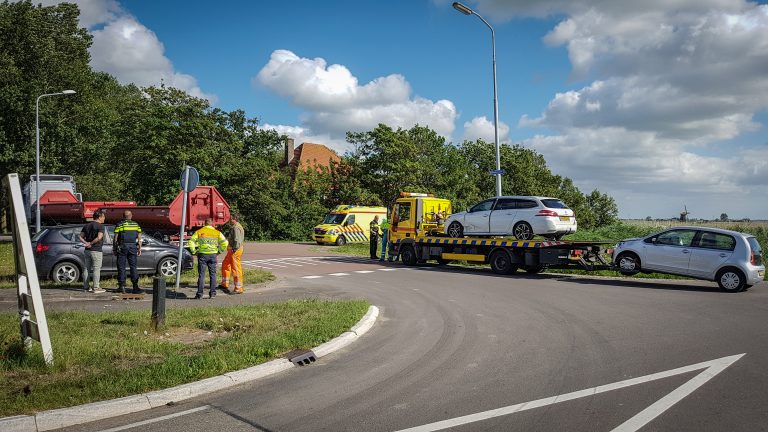 Aanrijding op Noordervaart; bestuurders komen met schrik vrij