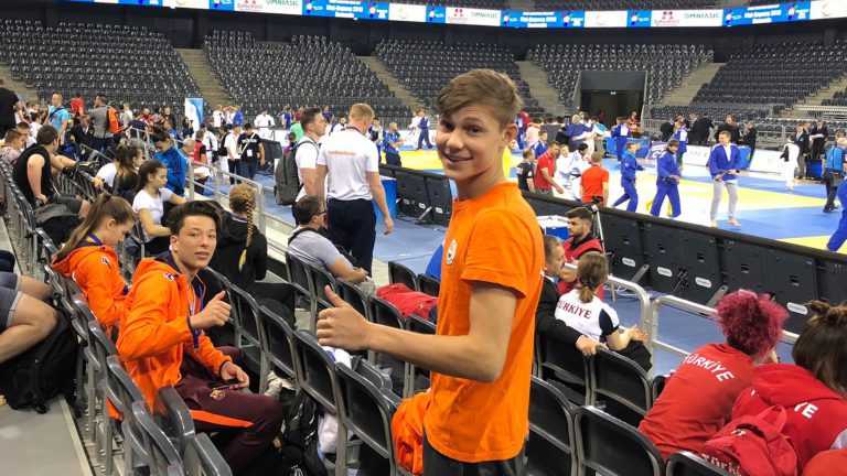 Dylan van der Kolk in Oranjeselectie EK Judo