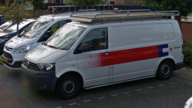 Strukton bedrijfswagen gestolen van Fien de la Martuin