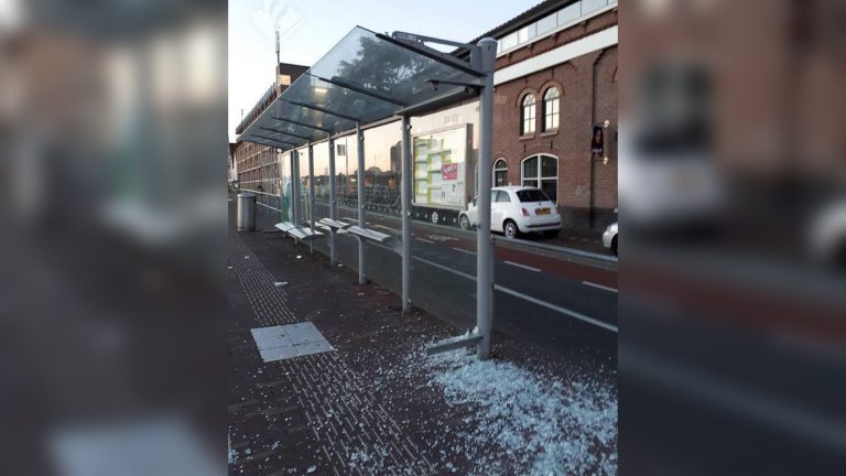 Aanhouding na vernieling abri’s Kanaalkade