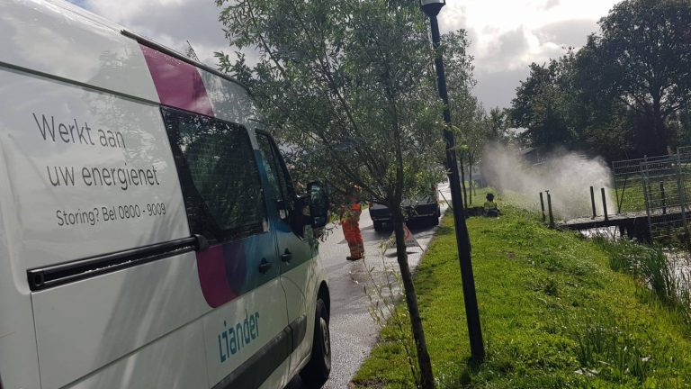 Gaslek bij graafwerkzaamheden op vakantiepark De Rijp