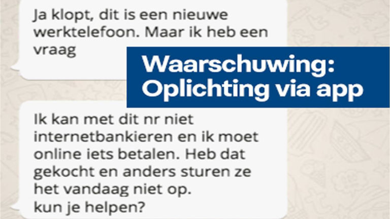 Politie waarschuwt voor cybercrime via WhatsApp