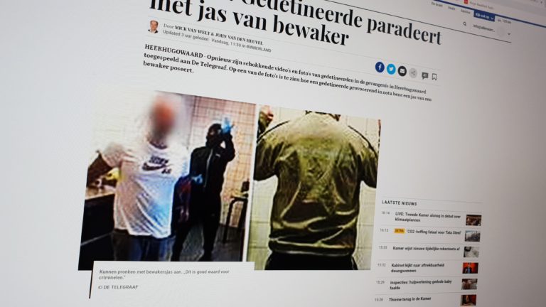 Opnieuw beelden van gevangenen die Zuyder Bos op stelten zetten