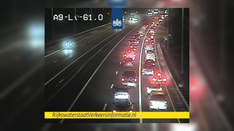 Ongeval met vijf auto’s tijdens ochtendspits op A9 bij Uitgeest