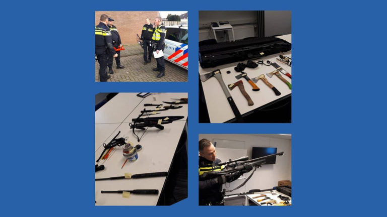 Wapenarsenaal aangetroffen in woning Daalmeer Alkmaar