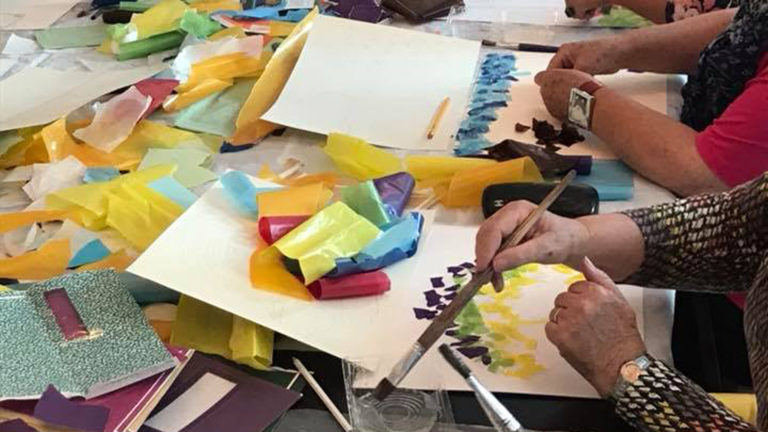 Dag & Dauw: collage maken en optreden Guido Lamm