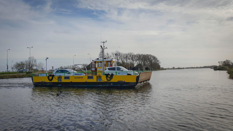 Pontje Akersloot tijdelijk niet beschikbaar voor auto’s