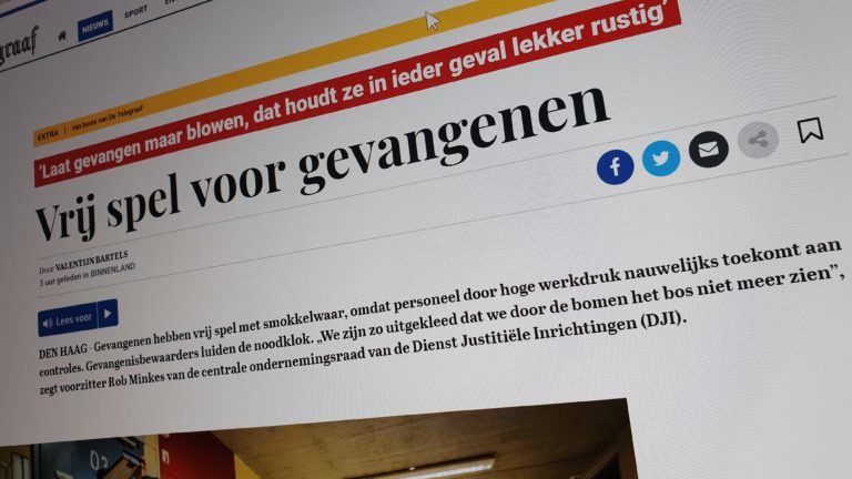Cipiers Zuyder Bos trekken aan de bel: te veel taken en te weinig collega’s dus nauwelijks controles