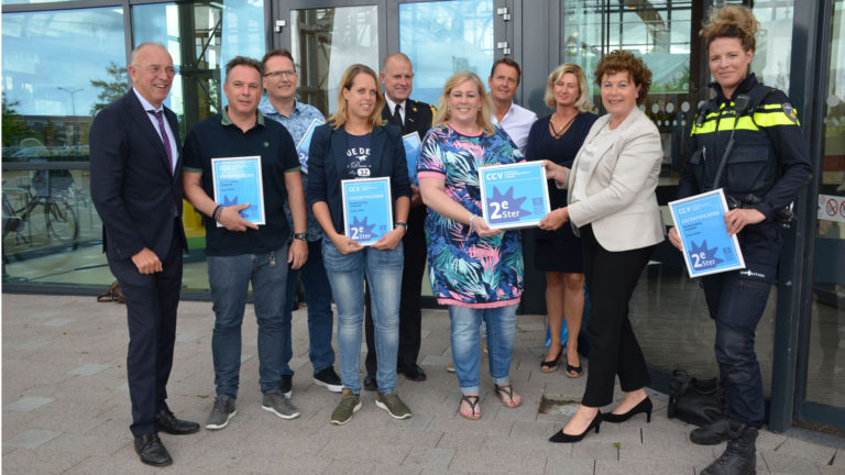 Winkelcentrum Broekerveiling krijgt tweede ster van Veilig Ondernemen