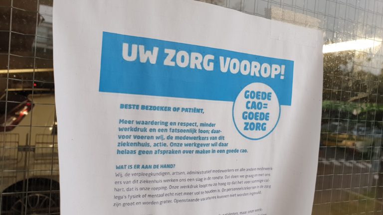 CAO-onderhandeling ziekenhuispersoneel nog muurvast; tweede stakingsdag onderweg