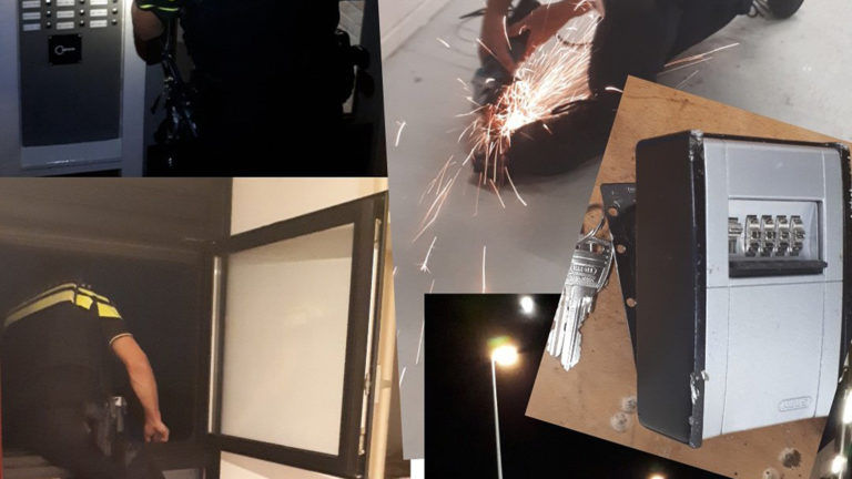 Politie moet zelf inbreken; geef code door bij gebruik sleutelkluisje met cijferslot