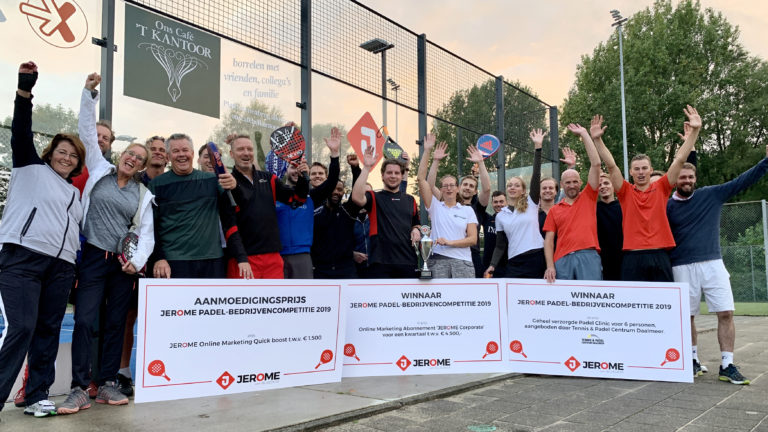 Biesboer Expertise verslaat RAADHUIS in finale nieuwe padel bedrijvencompetitie