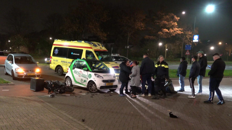Maaltijdbezorgers klappen op elkaar bij Middenwaard in Heerhugowaard