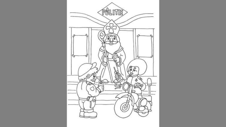 Politie vraagt kinderen om met kleurplaten hun bureaus te decoreren