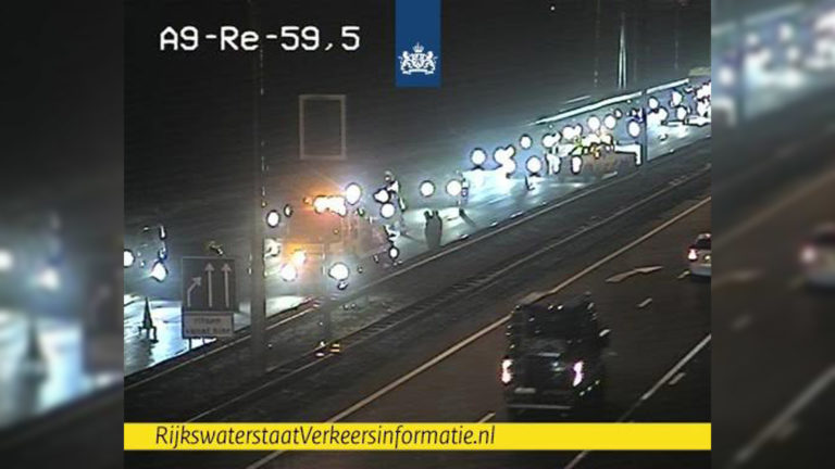 Ongeval op A9 leidt tot lange files vanaf Heerhugowaard