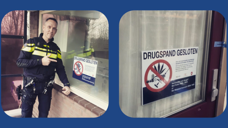 Politie en gemeente sluiten voormalig drugspand aan de Muiderwaard