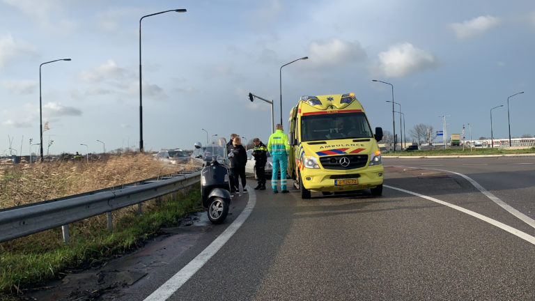 Bocht vanaf N242 naar Westtangent met speciaal materieel gereinigd
