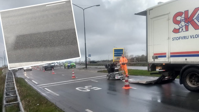 Wegdek ovatonde boven N242 opgeruwd, uitbreiding vangrail volgt