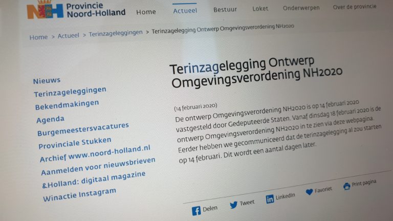 Provincie wil bouwen in ‘Bijzonder Provinciaal Landschap’