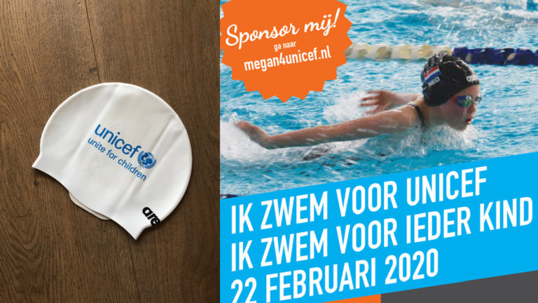 Steun de 10-jarige Megan bij haar zwemactie voor Unicef ?