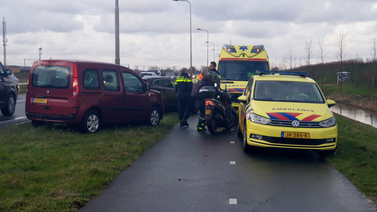 Filevorming door kop-staartbotsing op N242 in Heerhugowaard