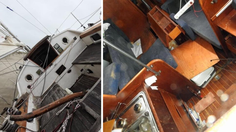 Nabij Petten gestrand zeiljacht geplunderd: “Boosheid, verdriet en veel vraagtekens”