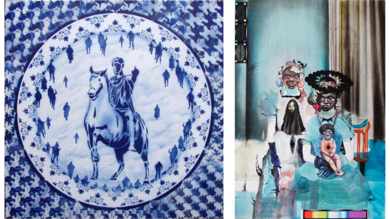 BLAUW, รฉรฉn kleur, zes kunstenaars: een tentoonstelling bij Kunstuitleen Alkmaar ๐