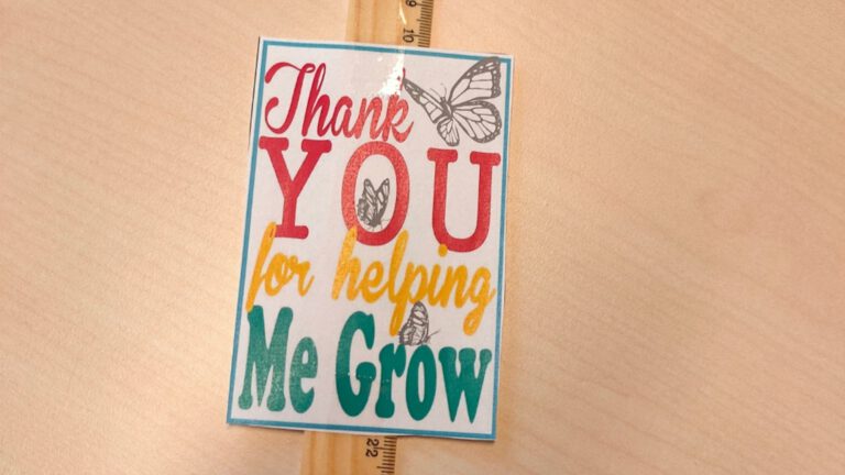 Complimentje Willem-Alexanderschool voor ouders: “Thank You For Letting Me Grow”