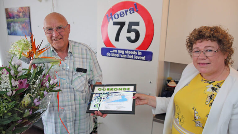 Zilveren Reiger voor Jan Dekker vanwege inzet voor medebewoners ‘Het Palet’