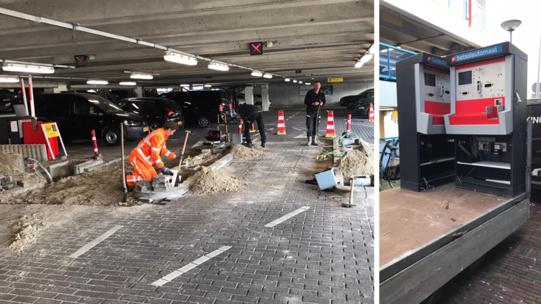 Nieuwe systemen in parkeergarages, deze week Kanaalschiereiland aan de beurt