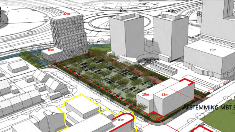 Plannen voor twee wooncomplexen aan Rhijnvis Feithlaan in Alkmaar