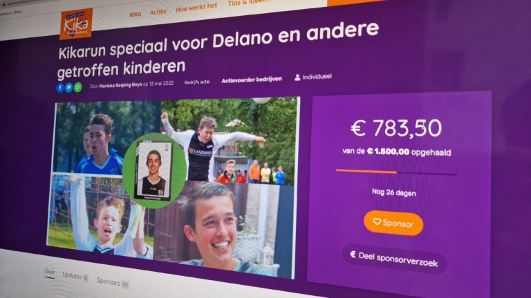 KiKarun door Oudorp ter nagedachtenis aan overleden Delano ๐