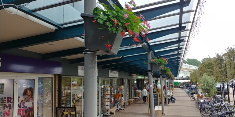 Centrumwaard opgefleurd; zeventig bloembakken opgehangen