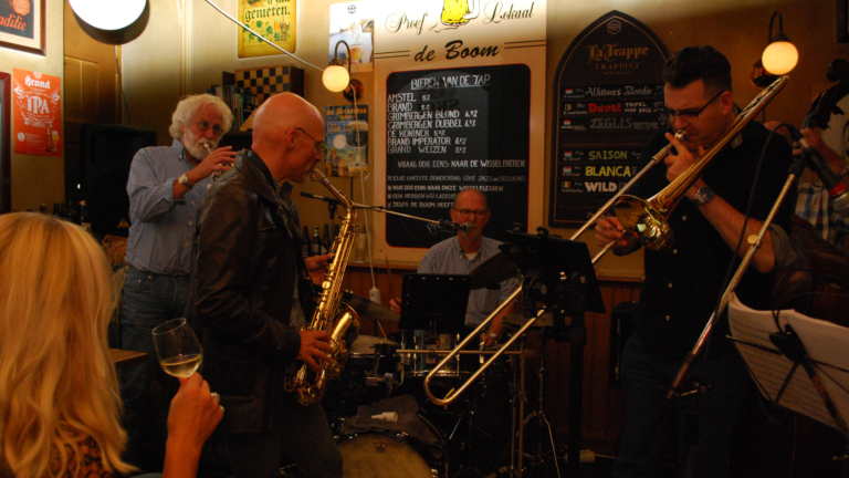Maandelijkse jazz- en jamsessie op 28 juli in Alkmaarse Proeflokaal De Boom π