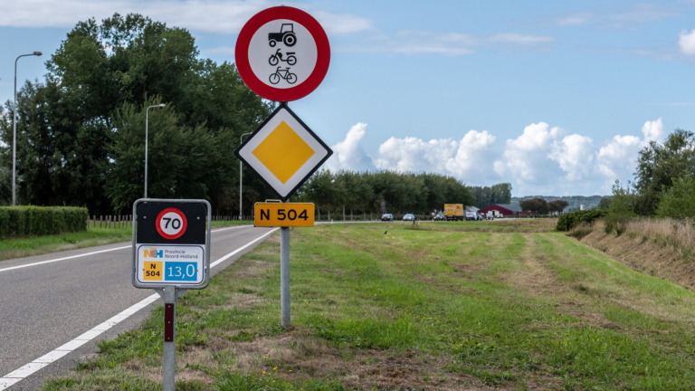 N504 vanaf woensdagavond deels dicht voor nieuw asfalt