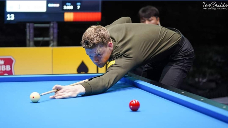 Biljarter Sam van Etten strandt in pre-kwalificatie World Cup Seoul