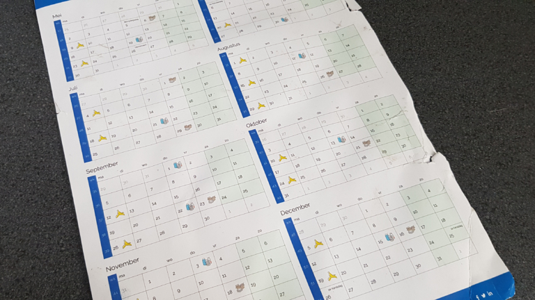 Alkmaarse papieren afvalkalender straks alleen op aanvraag in de brievenbus