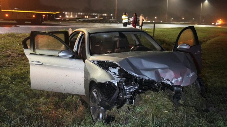 Automobilist meegenomen naar bureau na éénzijdig ongeval op N9