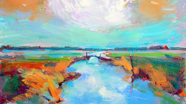 Kunstexpositie Jan Hollenberg in woonzorgcentrum De Raatstede π